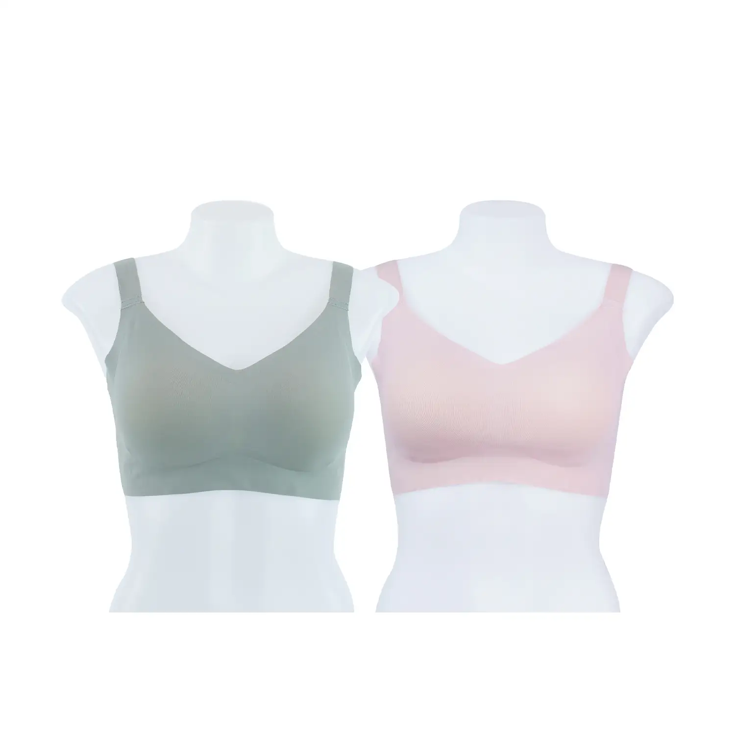 เซตเสื้อชั้นในไร้โครง ริกะ แบบพลัสไซซ์ ดีไซน์ตะขอหลัง 2 ตัว (สงวนสิทธิ์ในการเลือก)