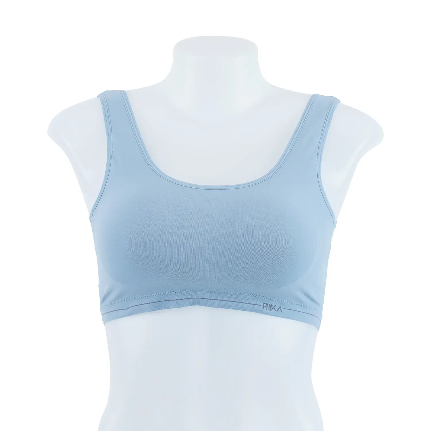 เซตเสื้อชั้นใน ริกะ แบบไร้โครง ไร้ตะเข็บ สีฟ้า 3 ตัว - Image 4