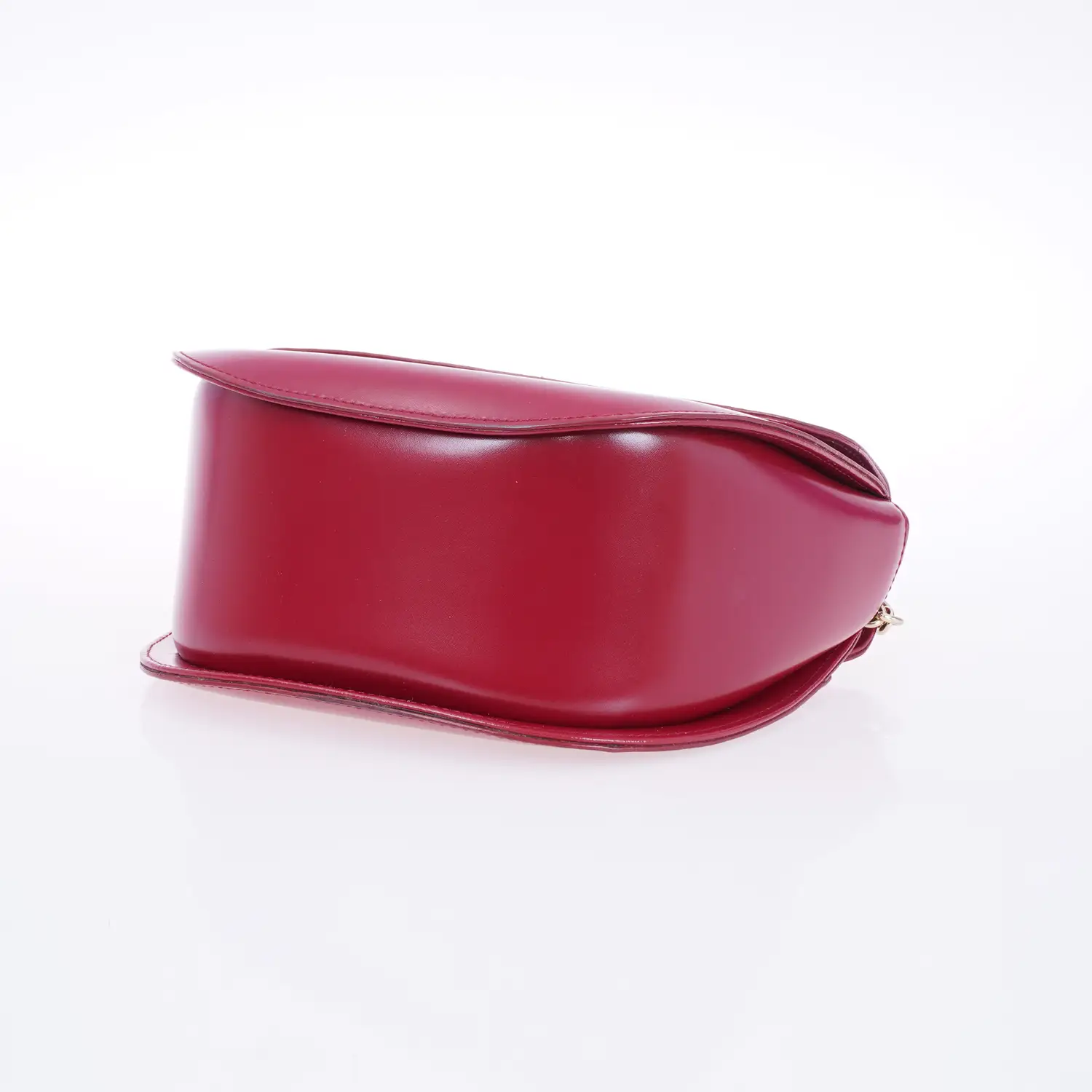 กระเป๋าสะพาย หนังวัวแบบเรียบ ทรง Saddle - Image 5