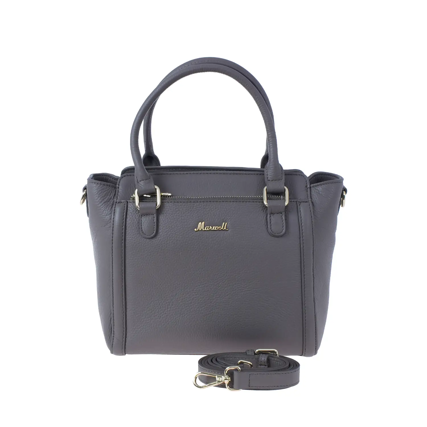 กระเป๋าถือหนังวัวปั๊มลายลิ้นจี่ทรง tote - Image 2