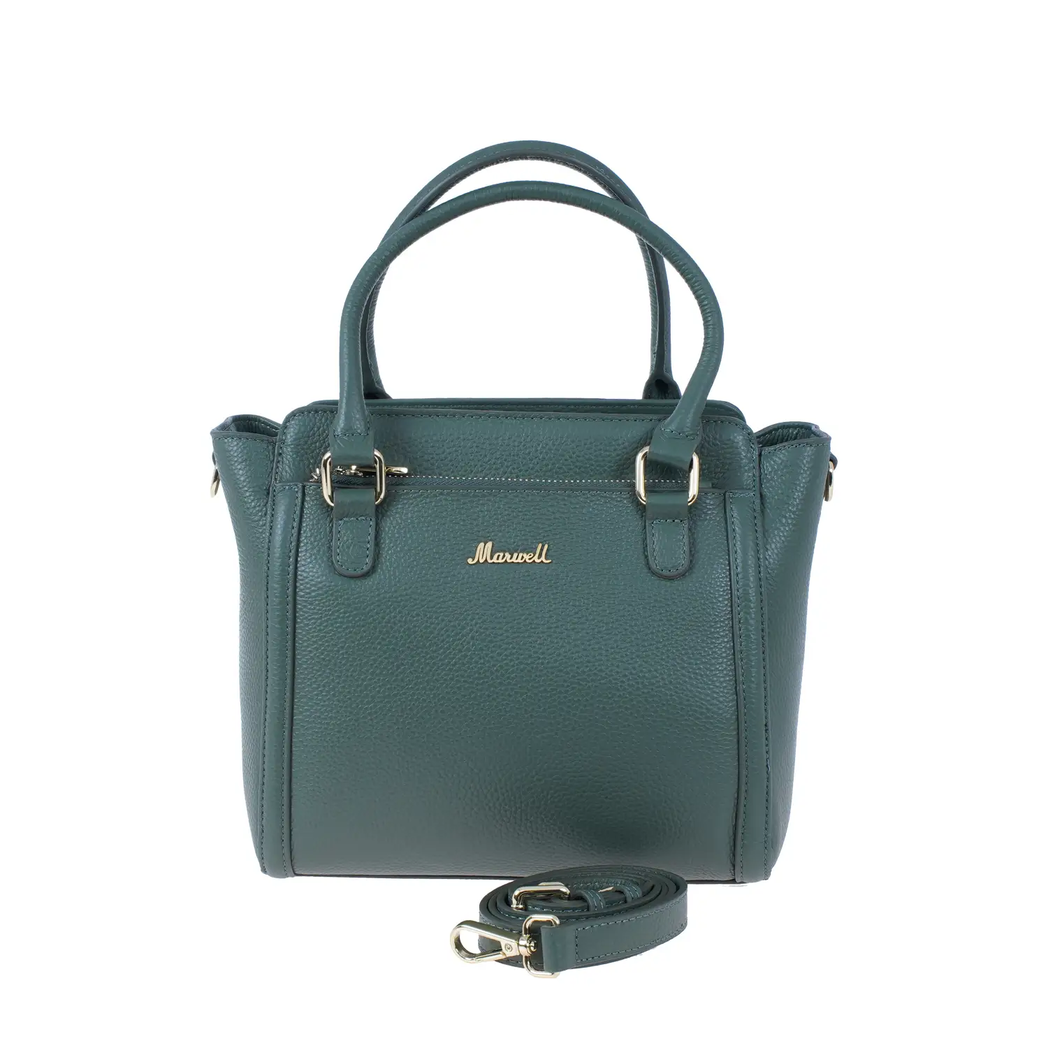 กระเป๋าถือหนังวัวปั๊มลายลิ้นจี่ทรง tote - Image 4