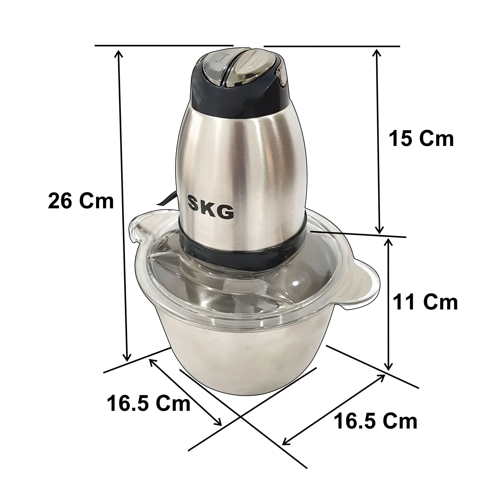 เซต SKG เครื่องบด สับ อเนกประสงค์ รุ่น SK-6617 จำนวน 2 เครื่อง - Image 3