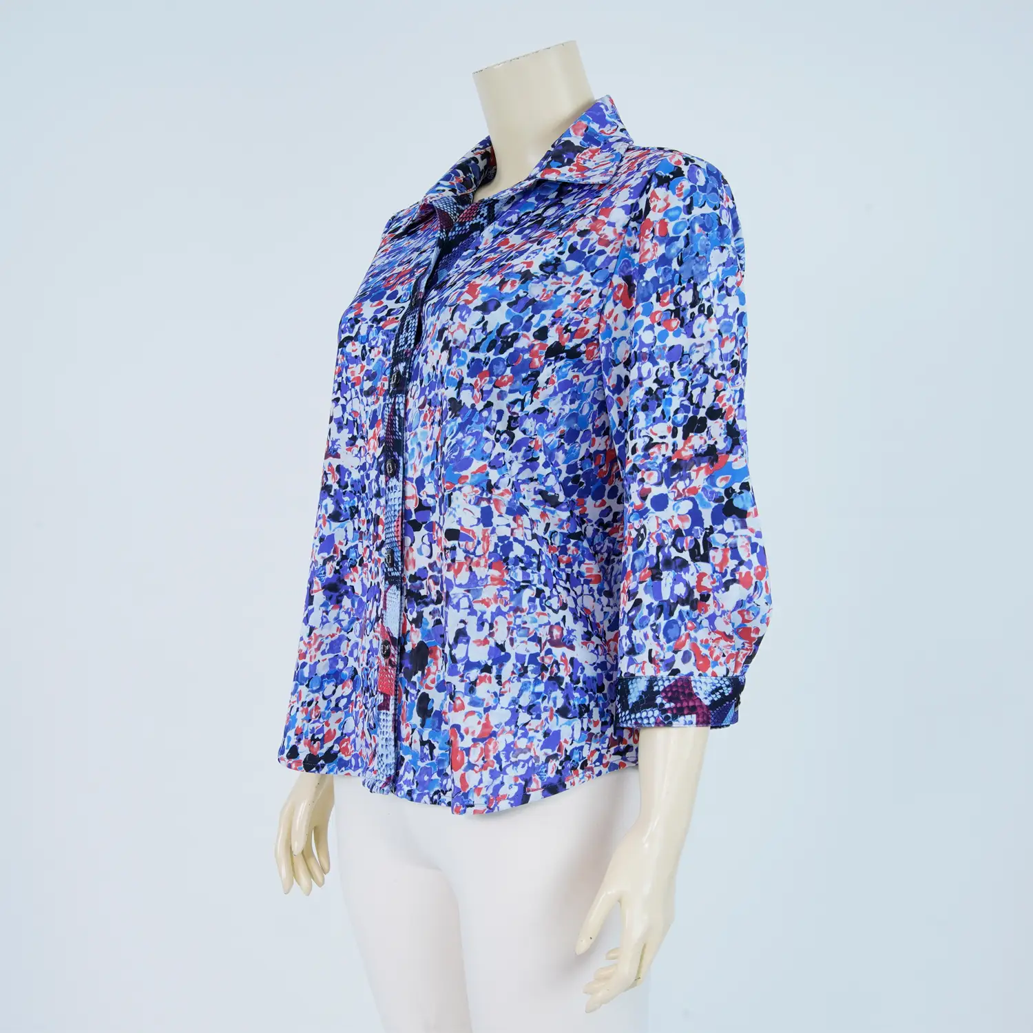 เสื้อเชิ้ต แขนกระบอก 4 ส่วน ผ้าพิมพ์ลาย - Image 2