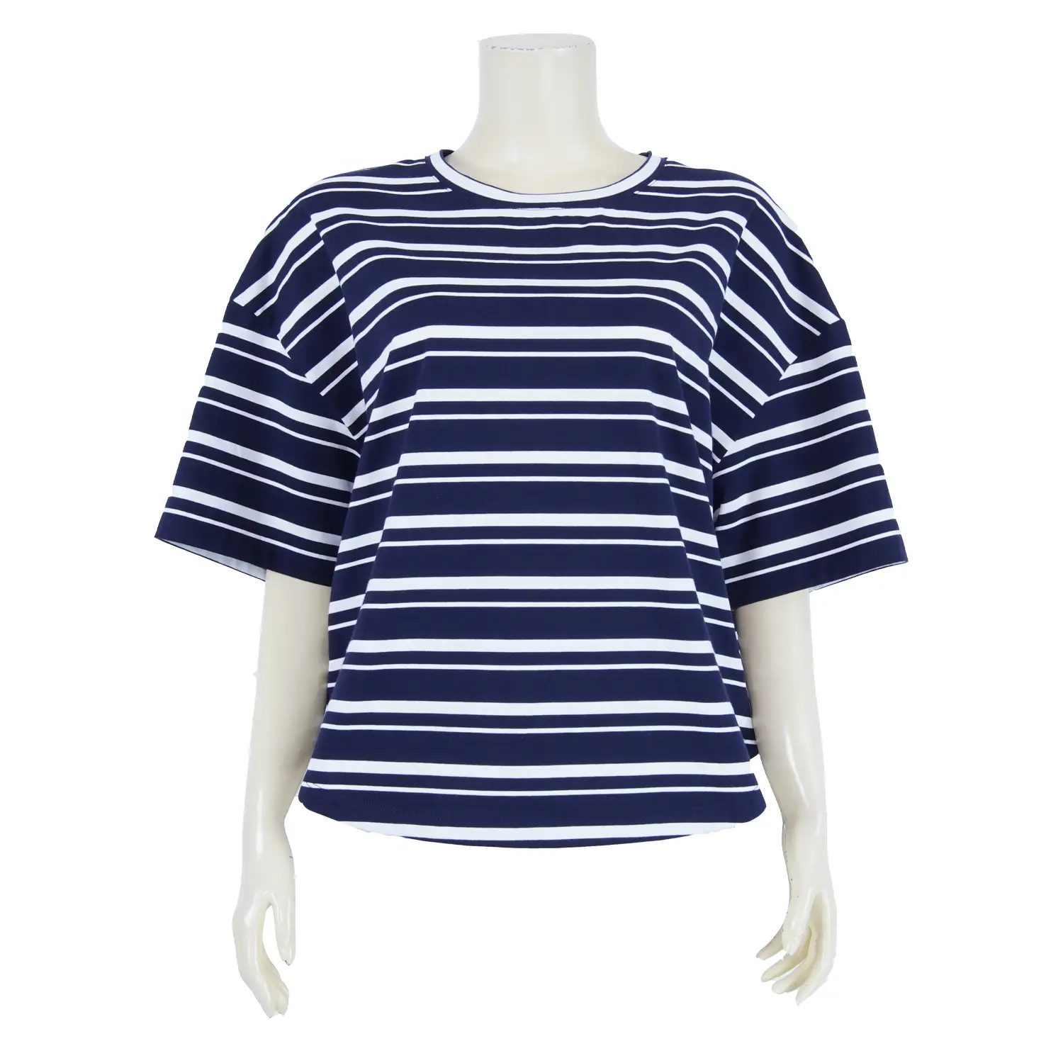 เซตเสื้อยืดคอกลม ทรงโอเวอร์ไซซ์ไหล่ตกแขนสั้น ผ้า Soft Cotton 2 ตัว - Image 2
