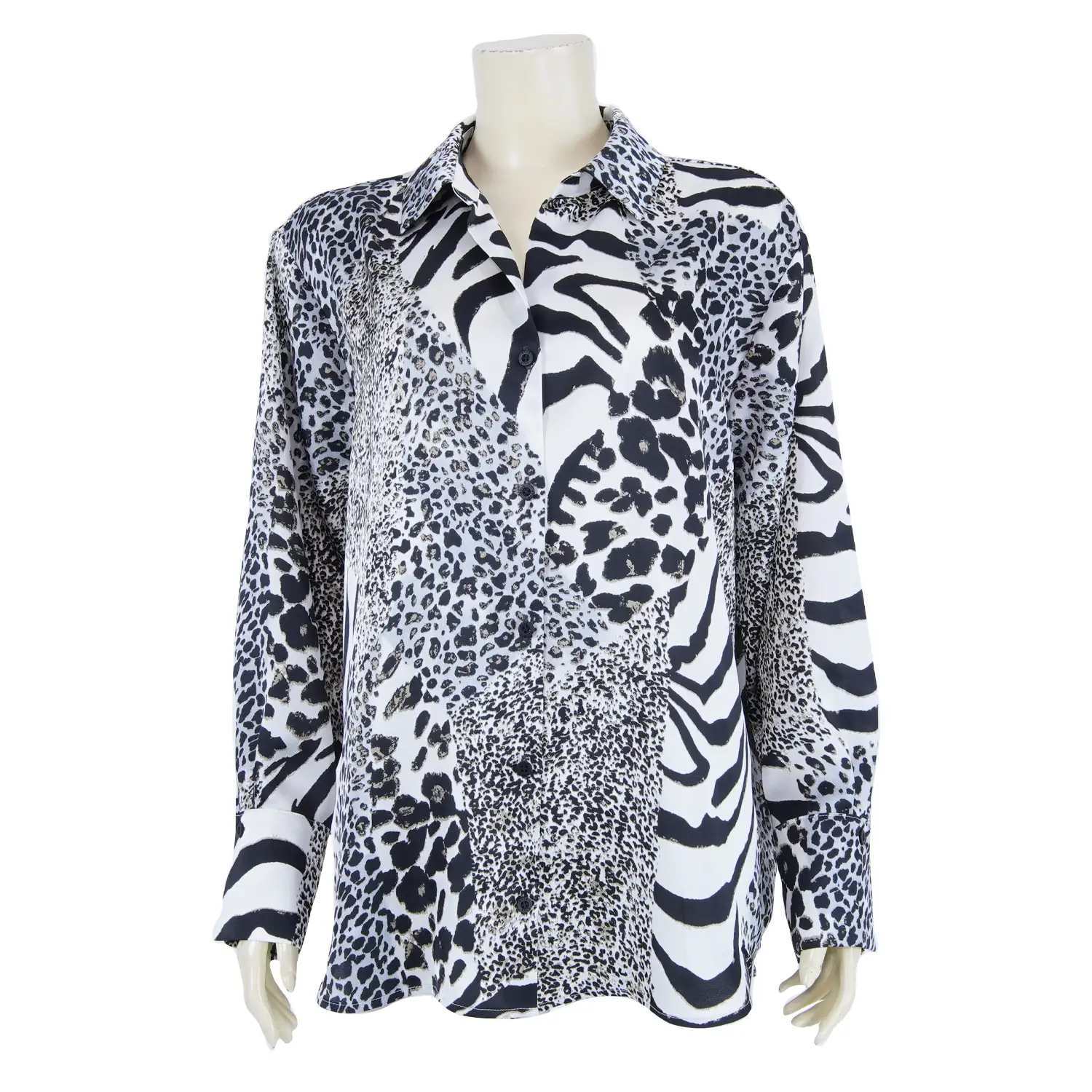เสื้อเชิ้ตทรงโอเวอร์ไซซ์ลาย Animal Safari