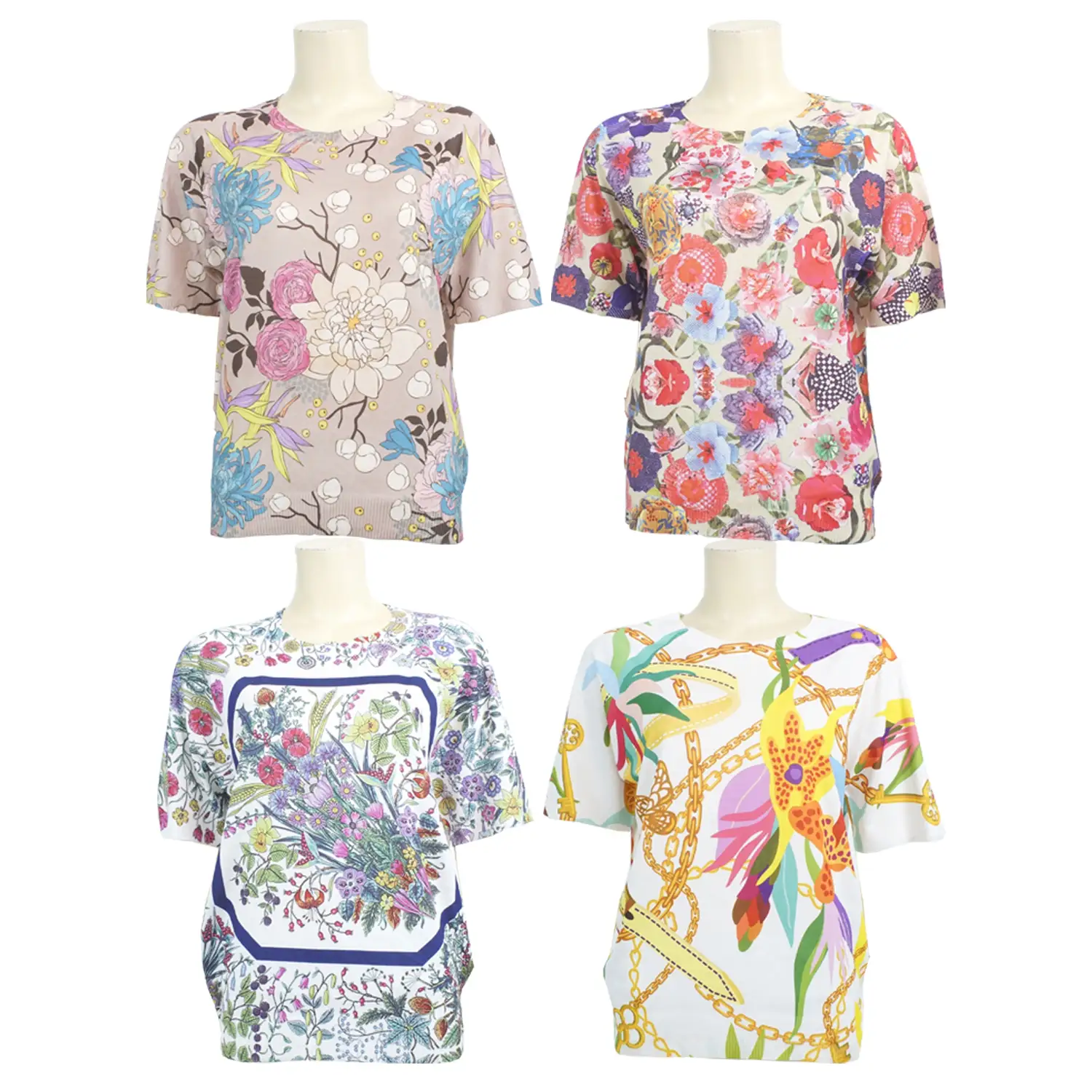เสื้อคอกลม แขนสั้นแร็กแลน ผ้ายืดลายกราฟิก