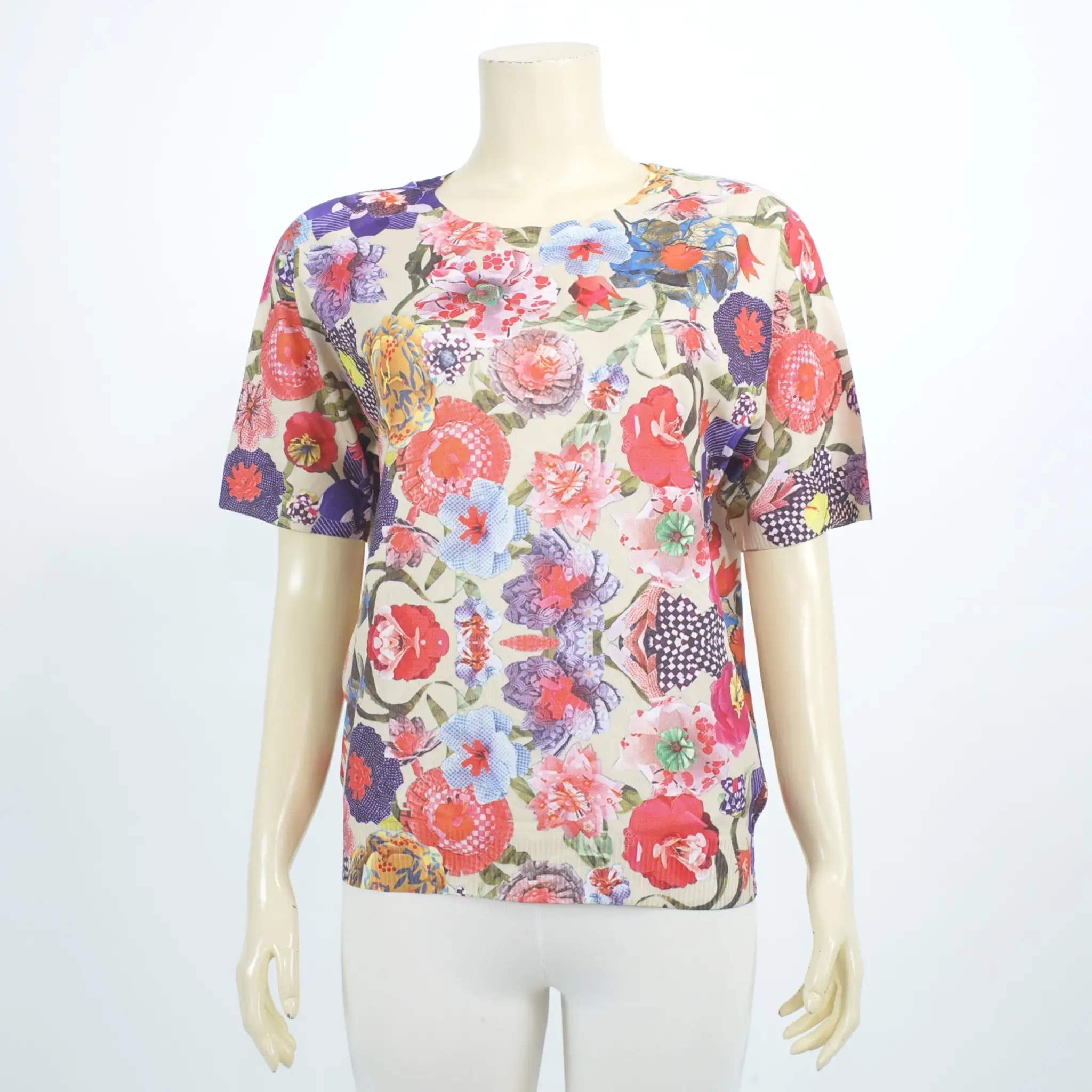 เสื้อคอกลม แขนสั้นแร็กแลน ผ้ายืดลายกราฟิก - Image 5