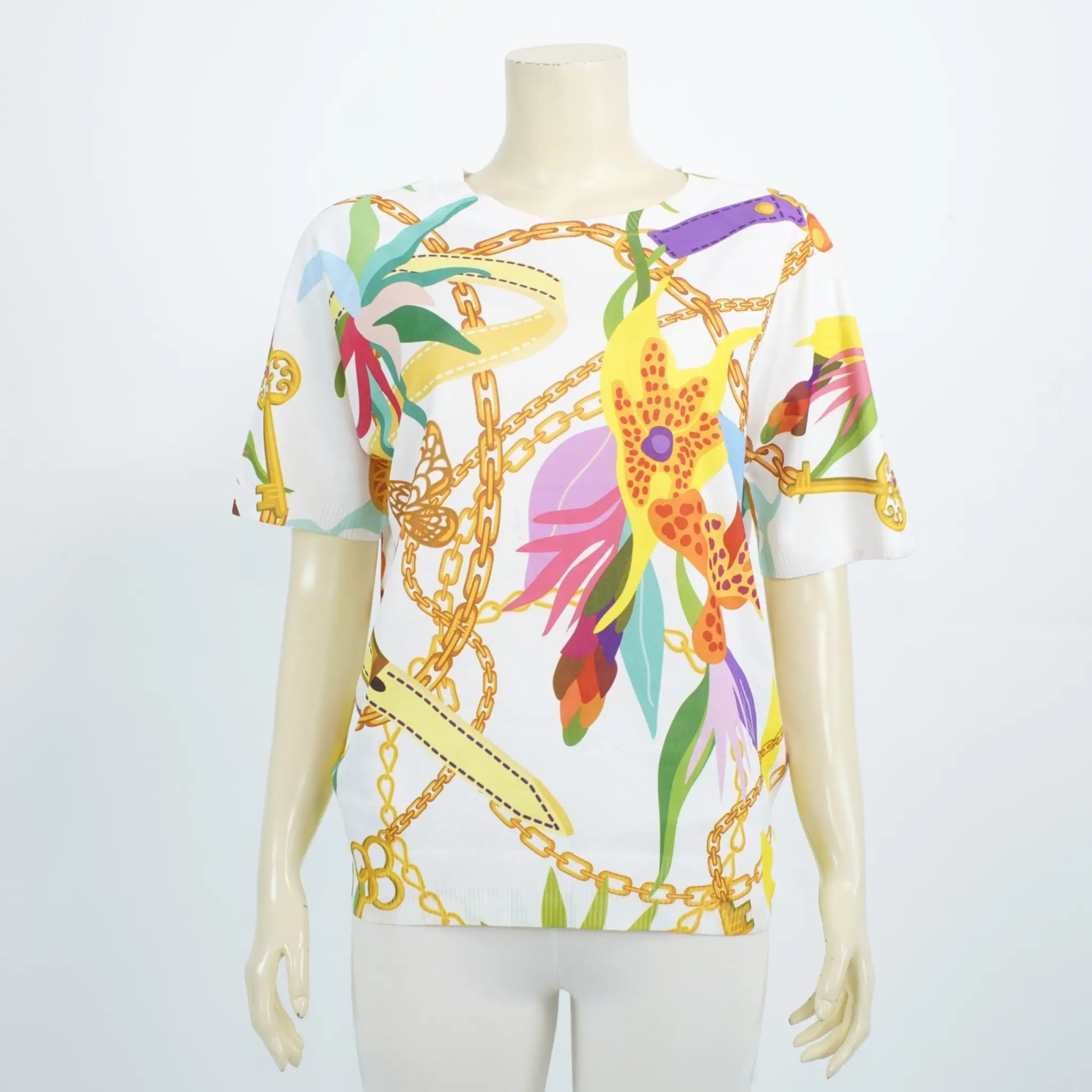 เสื้อคอกลม แขนสั้นแร็กแลน ผ้ายืดลายกราฟิก - Image 2