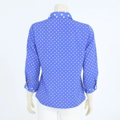 เสื้อเชิ้ต แขนกระบอก ยาว 4 ส่วน ผ้าลายจุด - Image 3