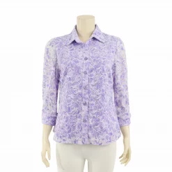 เสื้อเชิ้ตแขน 4 ส่วน ผ้าลูกไม้ราเชล - Image 2