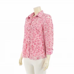 เสื้อเชิ้ตแขน 4 ส่วน ผ้าลูกไม้ราเชล - Image 4