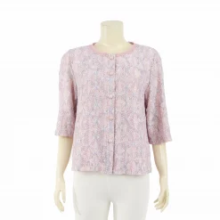 เสื้อคอกลมแขน 3 ส่วน ผ้าลูกไม้ราเชลดีไซน์คลาสสิก