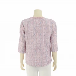 เสื้อคอกลมแขน 3 ส่วน ผ้าลูกไม้ราเชลดีไซน์คลาสสิก - Image 2