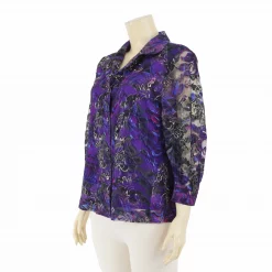 เสื้อเชิ้ตคอปกฮาวายแขน 4 ส่วนผ้าลูกไม้ราเชล - Image 2