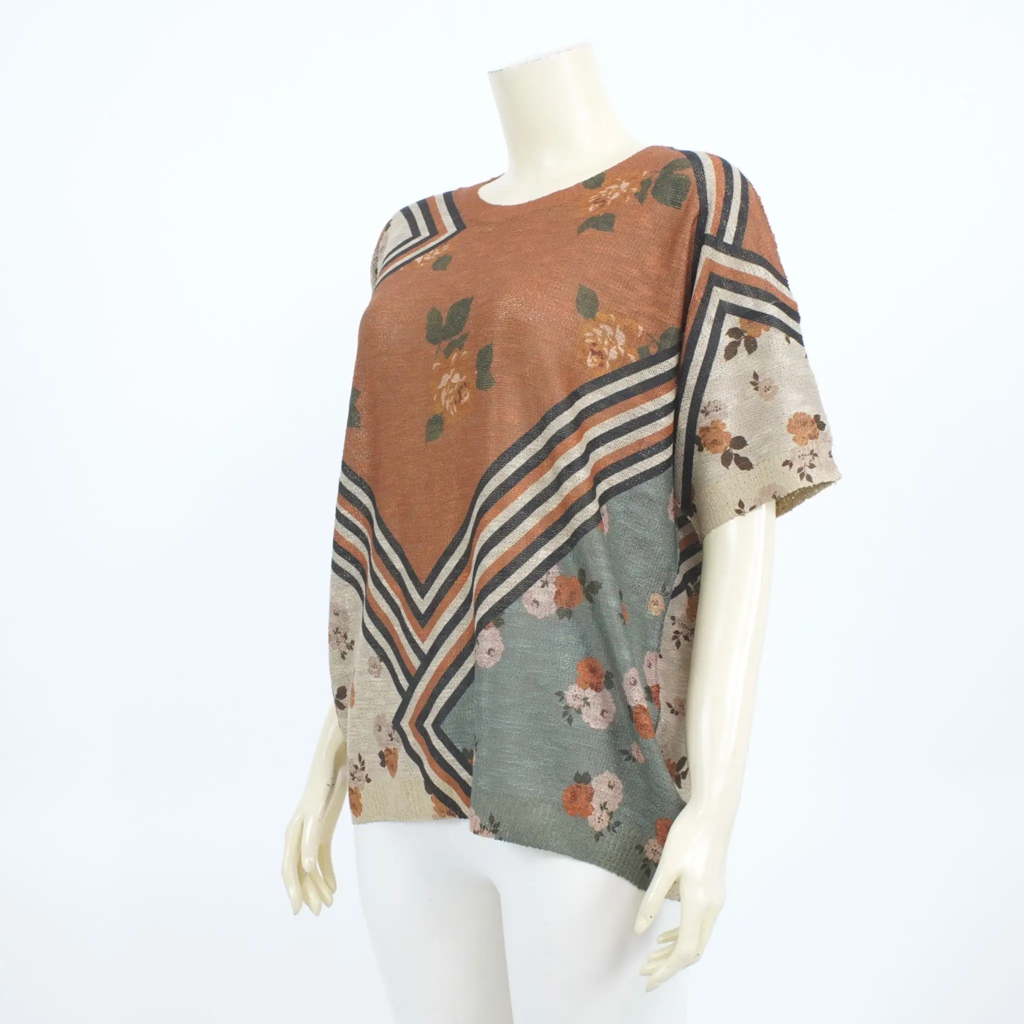 เสื้อคอกลม แขนสั้น ผ้าลินินผสมคอตตอน - Image 8