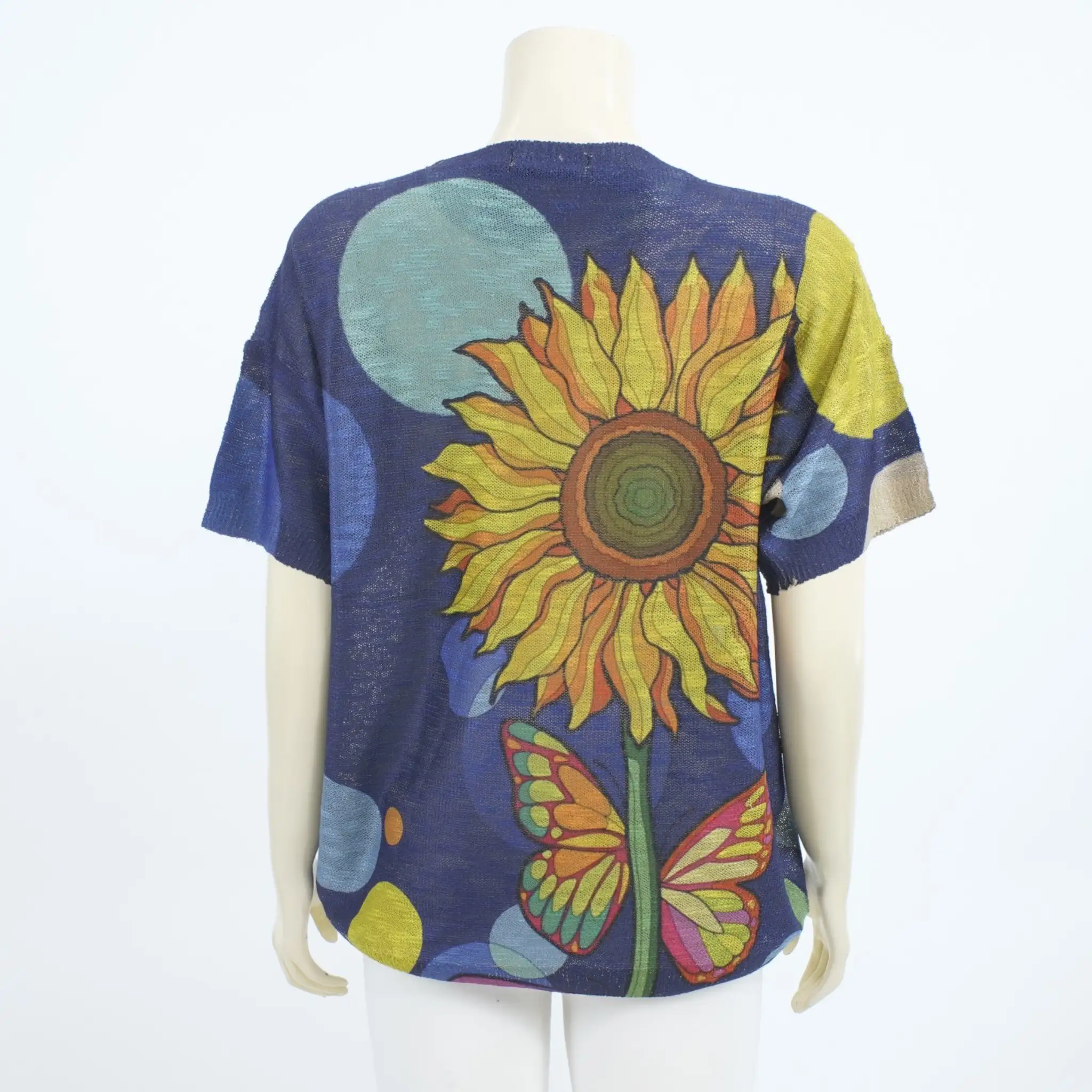 เสื้อคอกลม แขนสั้น ผ้าลินินผสมคอตตอน - Image 6