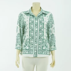 เสื้อเชิ้ตแขนกระบอก 4 ส่วนผ้าลายเพสลีย์ - Image 2