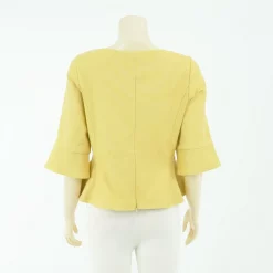 เสื้อคอรูปหัวใจ แต่งปกลูกไม้ แขนกระบอก 3 ส่วน - Image 2