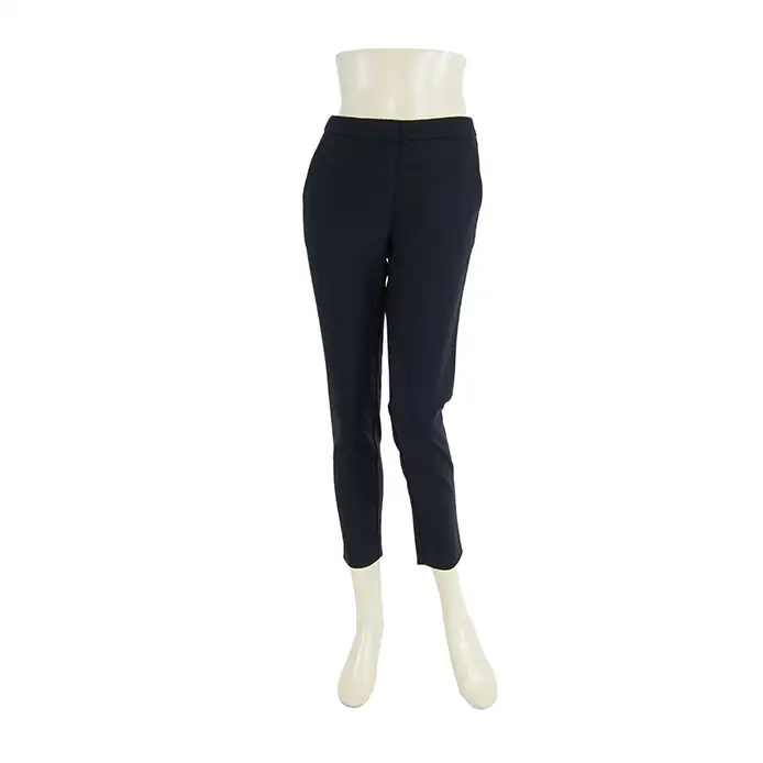 กางเกงทรง Slim Fitขายาว 9 ส่วนผ้าสีพื้น