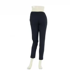 กางเกงทรง Slim Fitขายาว 9 ส่วนผ้าสีพื้น - Image 2