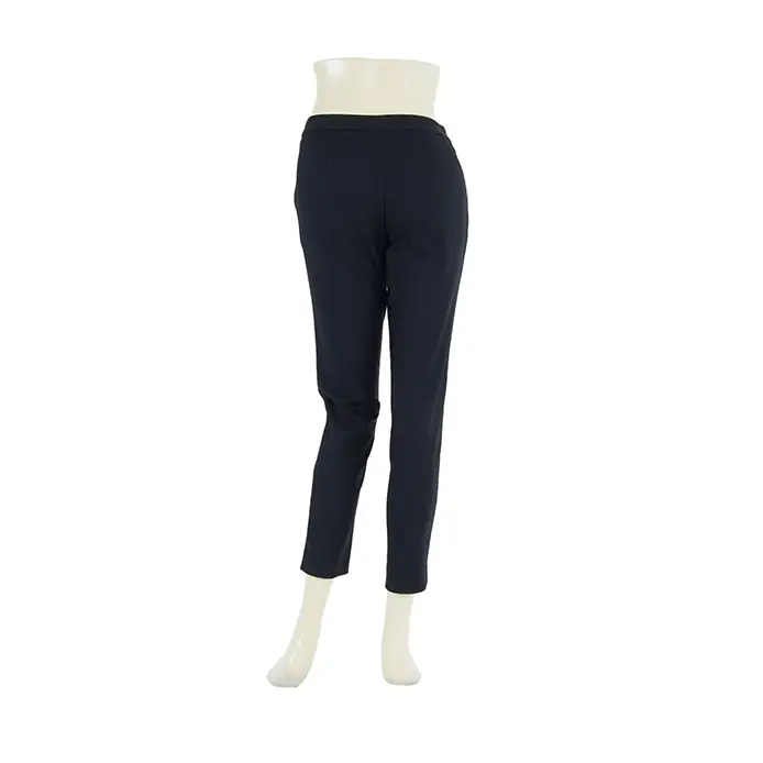 กางเกงทรง Slim Fitขายาว 9 ส่วนผ้าสีพื้น - Image 2