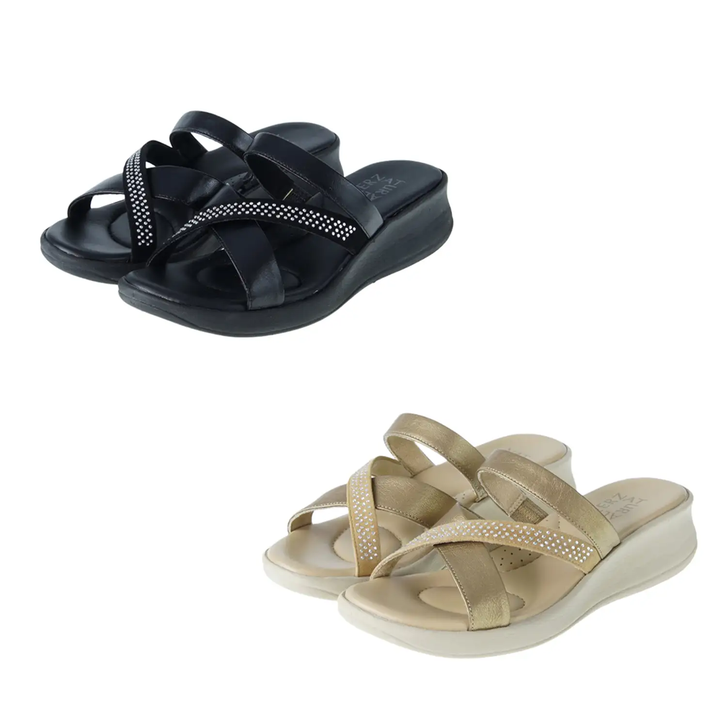 รองเท้าส้นสูงแบบสวม สายคาดหนังแกะ ดีไซน์สปอร์ต รุ่น Light-Step
