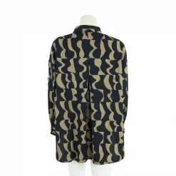 เสื้อเชิ้ต แขนยาว ทรงโอเวอร์ไซซ์ ดีไซน์ไหล่ตก - Image 3