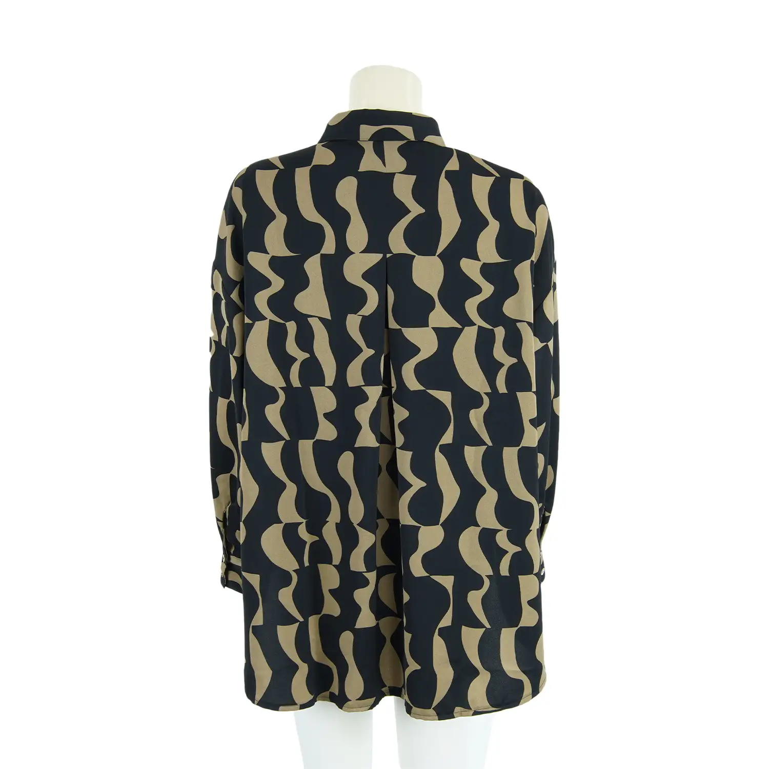เสื้อเชิ้ต แขนยาว ทรงโอเวอร์ไซซ์ ดีไซน์ไหล่ตก - Image 3