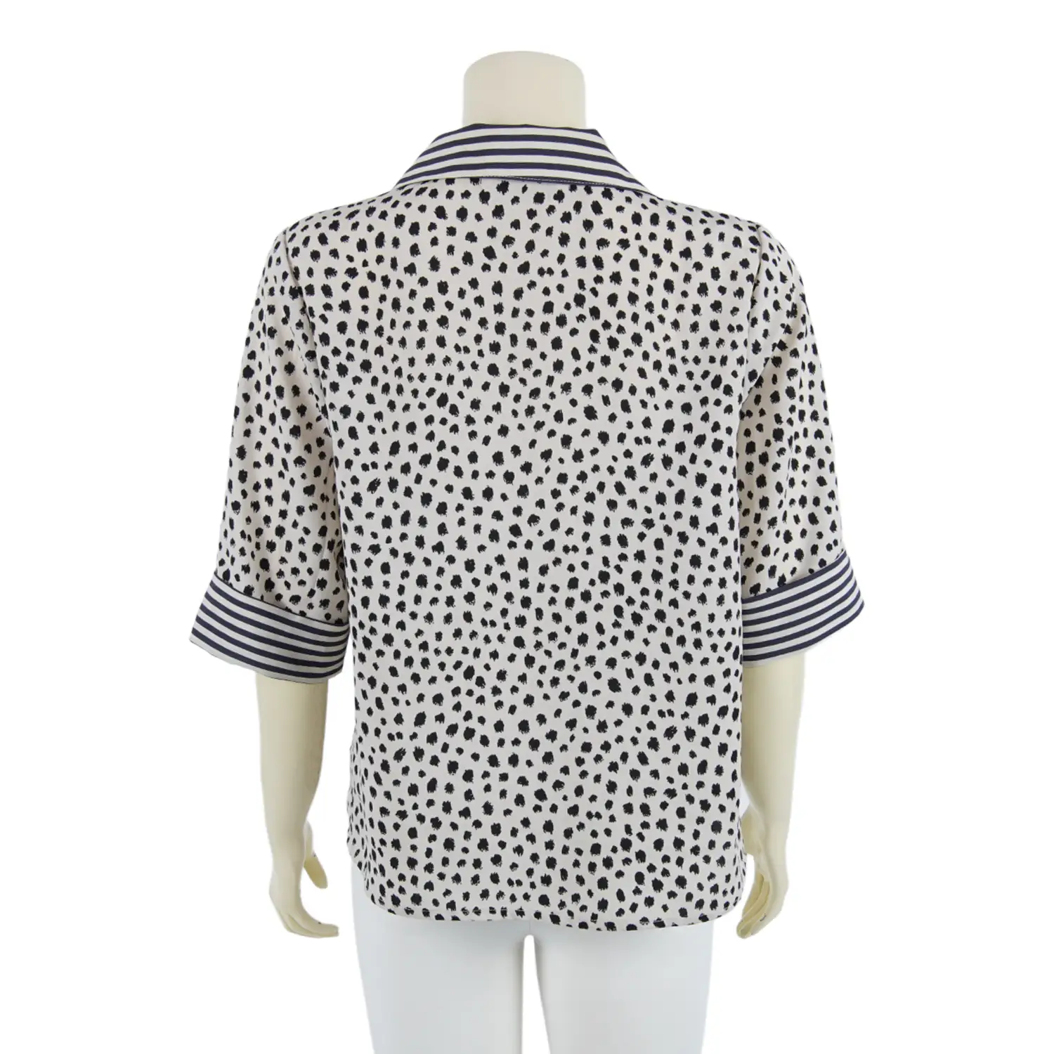 เสื้อเชิ้ตคอปกฮาวาย แขนสั้น ผ้าพีชสกินลายเสือชีตาห์ - Image 2