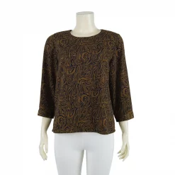 เสื้อคอกลม แขน 4 ส่วน ผ้าพีชสกิน - Image 2