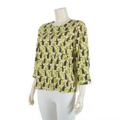 เสื้อคอกลม แขน 4 ส่วน ผ้าพีชสกิน - Image 4