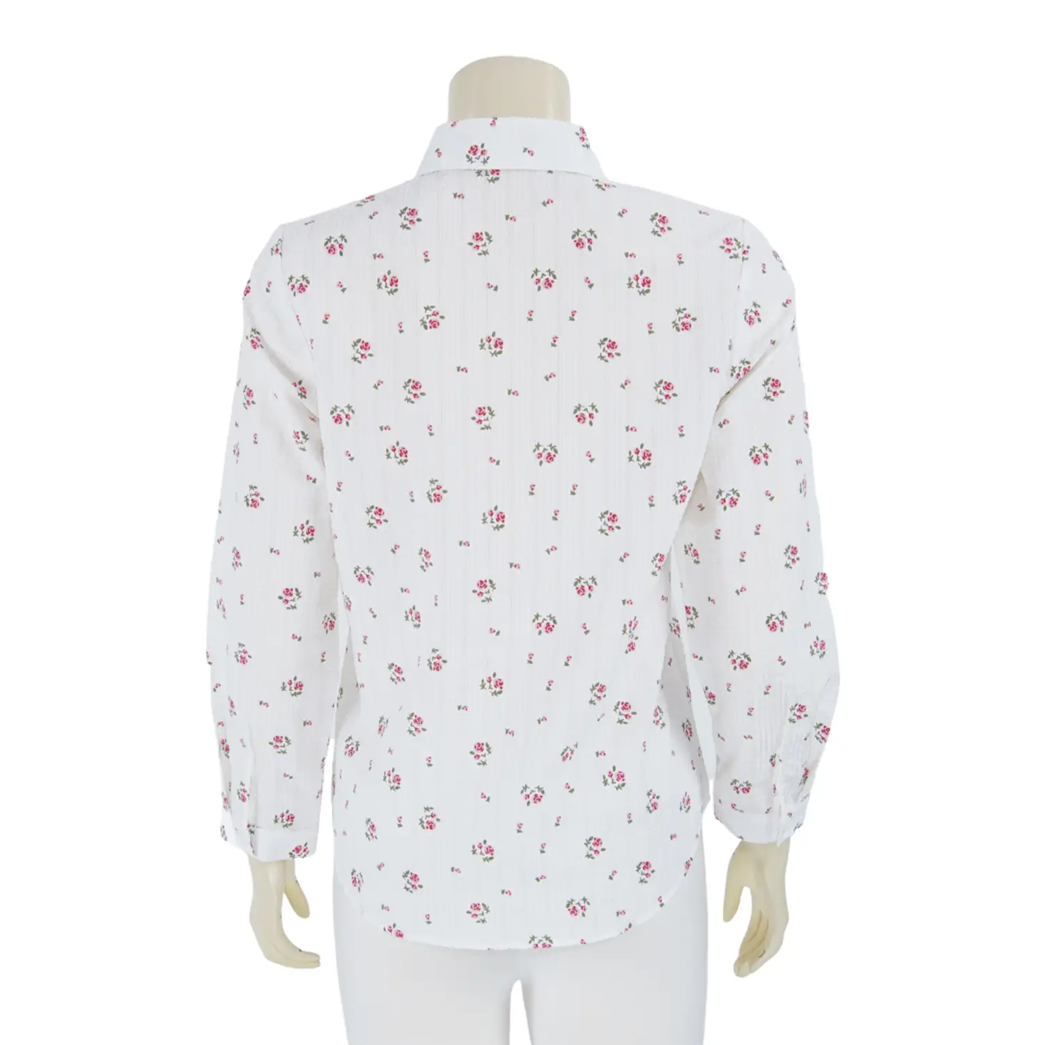 เสื้อเชิ้ต แขนยาว ผ้าลายดอกไม้ - Image 3
