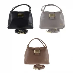 กระเป๋าหนังวัว ปั๊มลายลิ้นจี่ทรง duffle tote (ใช้งานได้ 2 แบบ)