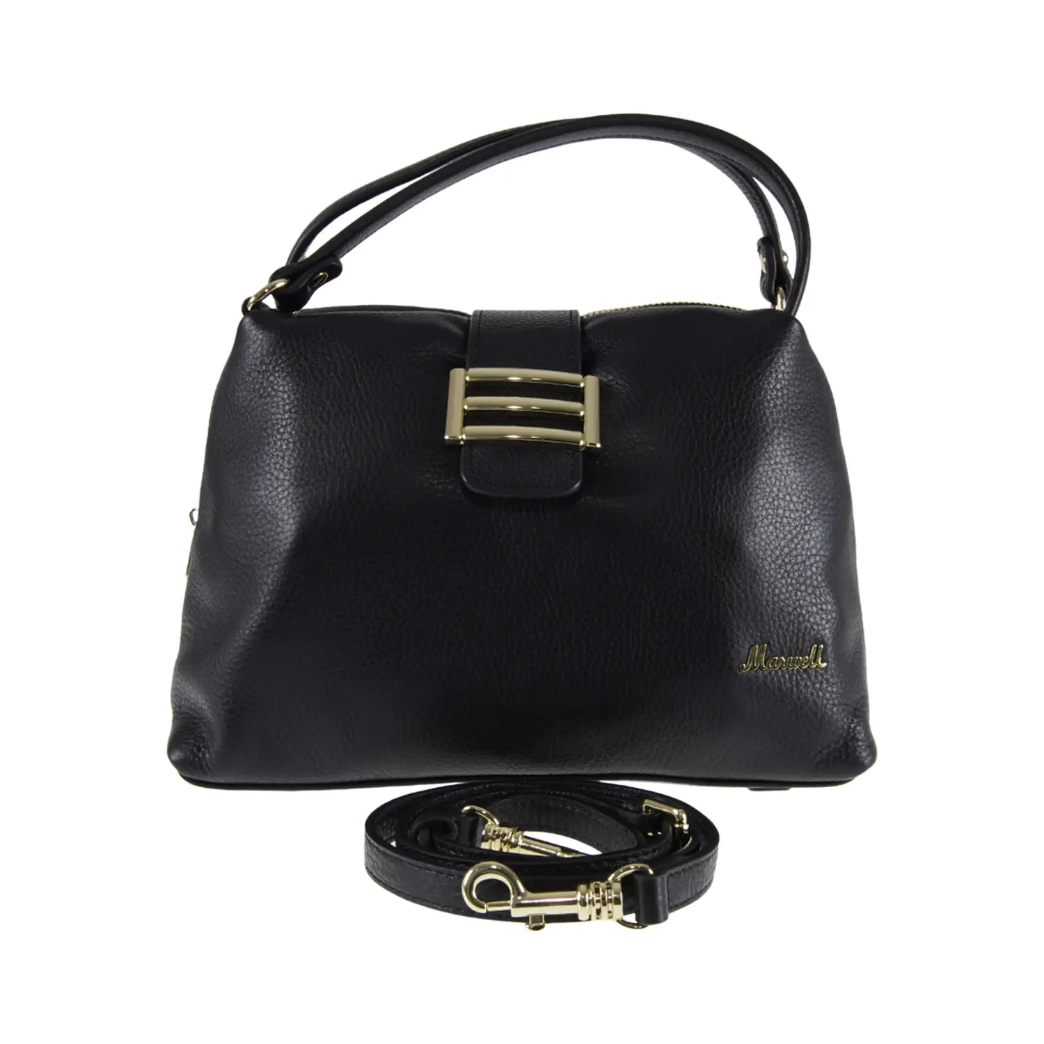 กระเป๋าหนังวัว ปั๊มลายลิ้นจี่ทรง duffle tote (ใช้งานได้ 2 แบบ) - Image 2
