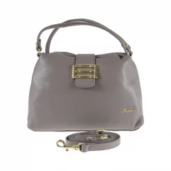 กระเป๋าหนังวัว ปั๊มลายลิ้นจี่ทรง duffle tote (ใช้งานได้ 2 แบบ) - Image 3