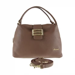 กระเป๋าหนังวัว ปั๊มลายลิ้นจี่ทรง duffle tote (ใช้งานได้ 2 แบบ) - Image 4