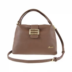กระเป๋าหนังวัว ปั๊มลายลิ้นจี่ทรง duffle tote (ใช้งานได้ 2 แบบ) - Image 5
