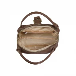 กระเป๋าหนังวัว ปั๊มลายลิ้นจี่ทรง duffle tote (ใช้งานได้ 2 แบบ) - Image 10