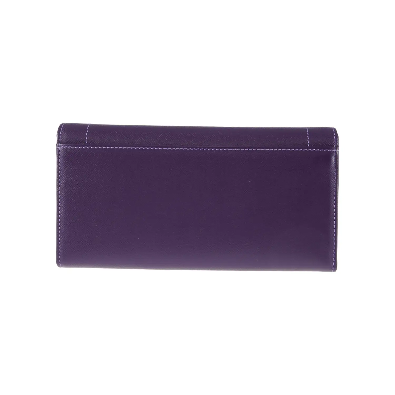 กระเป๋าสตางค์หนังวัว ปั๊มลาย Saffiano แบบยาว ดีไซน์ฝาปิดกระดุมแม่เหล็ก - Image 7