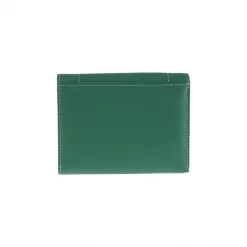 กระเป๋าสตางค์หนังวัว ปั๊มลาย Saffiano แบบสั้น ดีไซน์ฝาปิดกระดุมแม่เหล็ก - Image 7