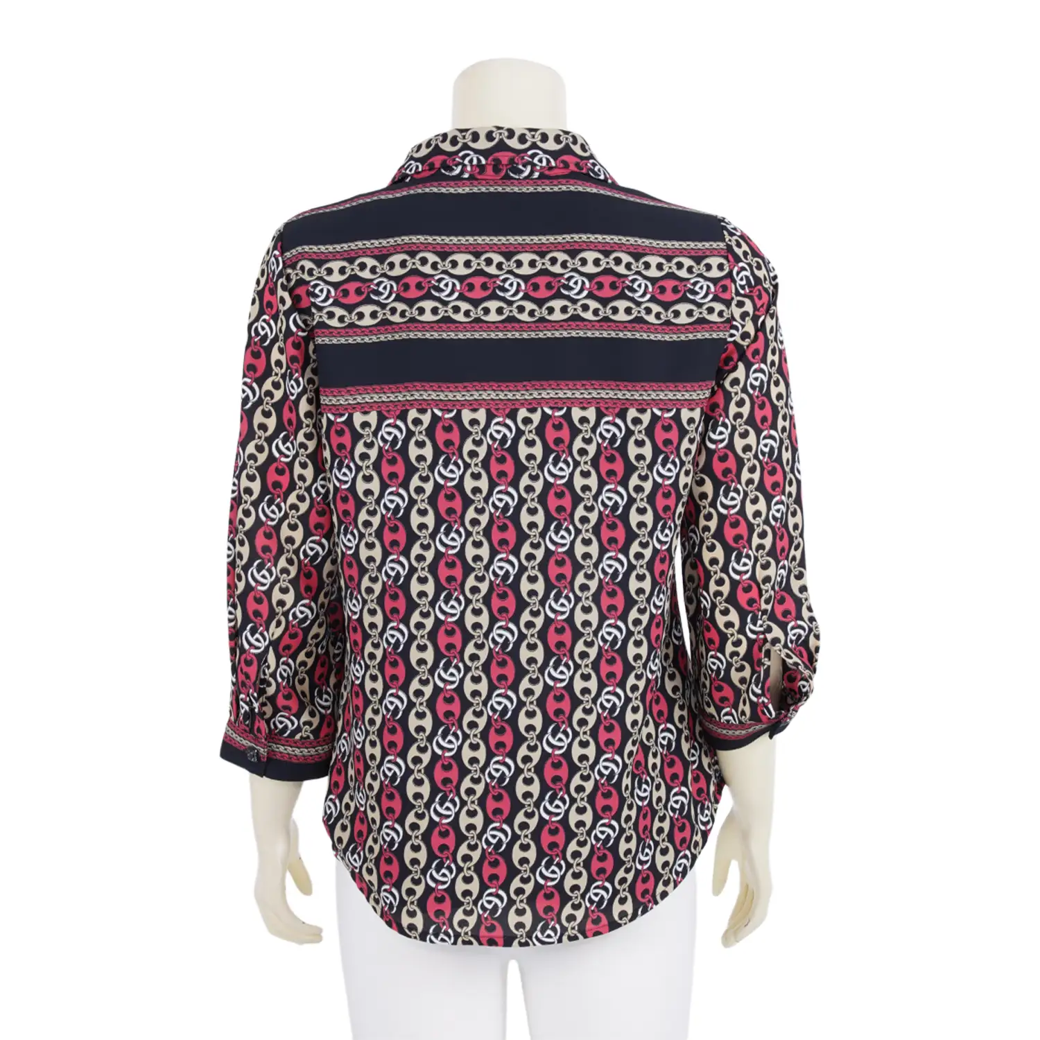 เสื้อเชิ้ต แขน 4 ส่วน ลายสร้อยและโซ่ - Image 5