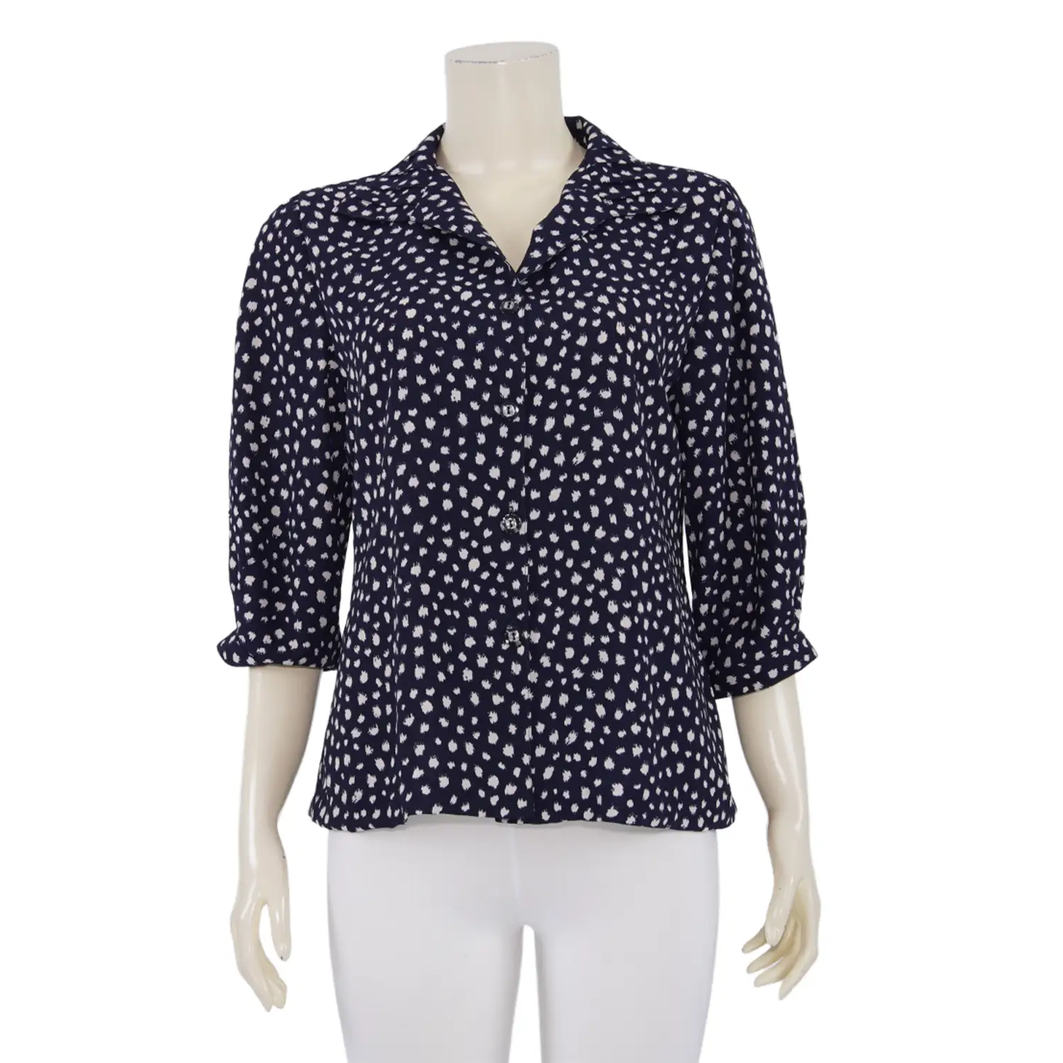 เสื้อเชิ้ตคอปกปีกนก แขน 3 ส่วน - Image 3