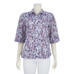เสื้อเชิ้ตแขนกระบอก 3 ส่วน ผ้าลูกไม้ราเชลทอลาย - Image 2