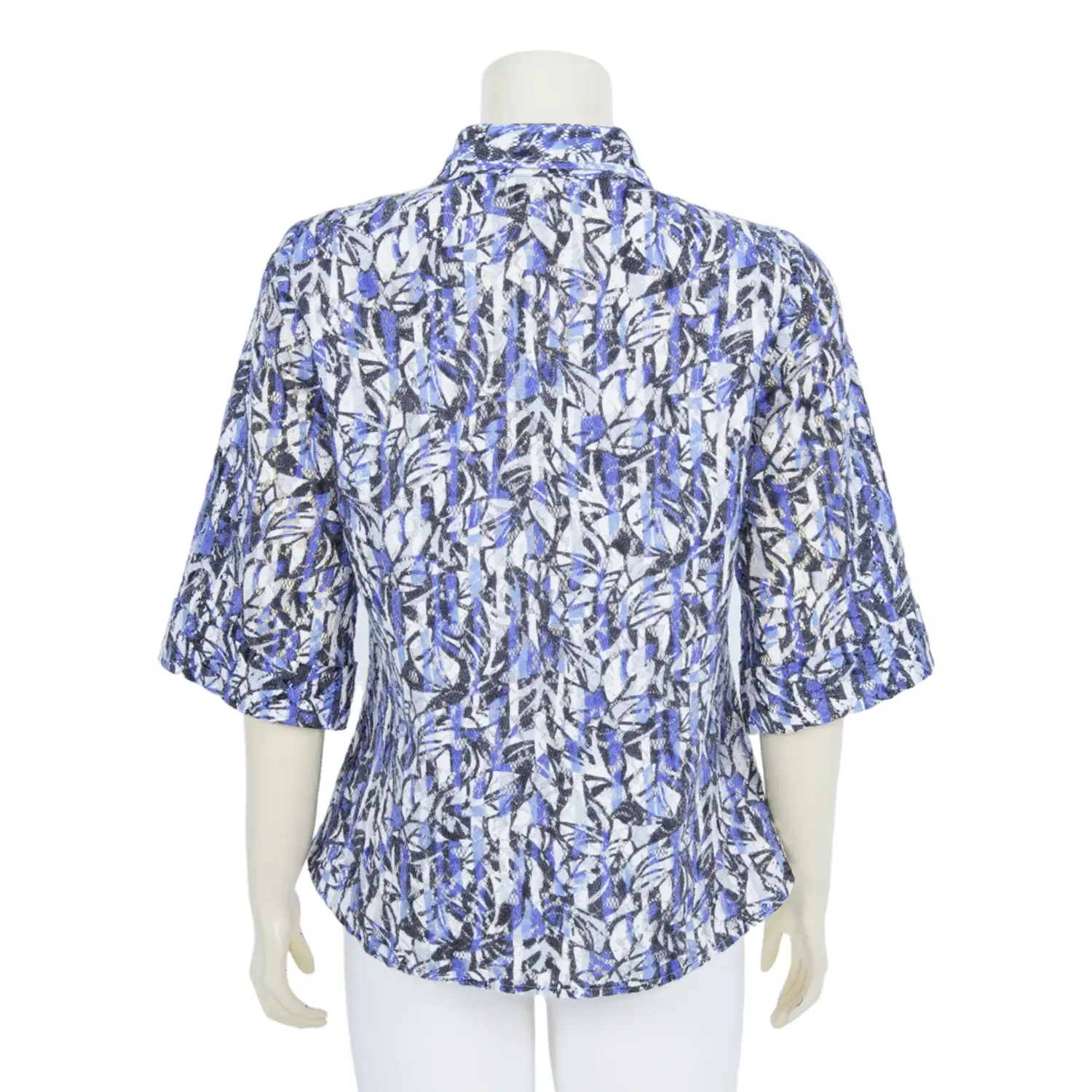 เสื้อเชิ้ตแขนกระบอก 3 ส่วน ผ้าลูกไม้ราเชลทอลาย - Image 5