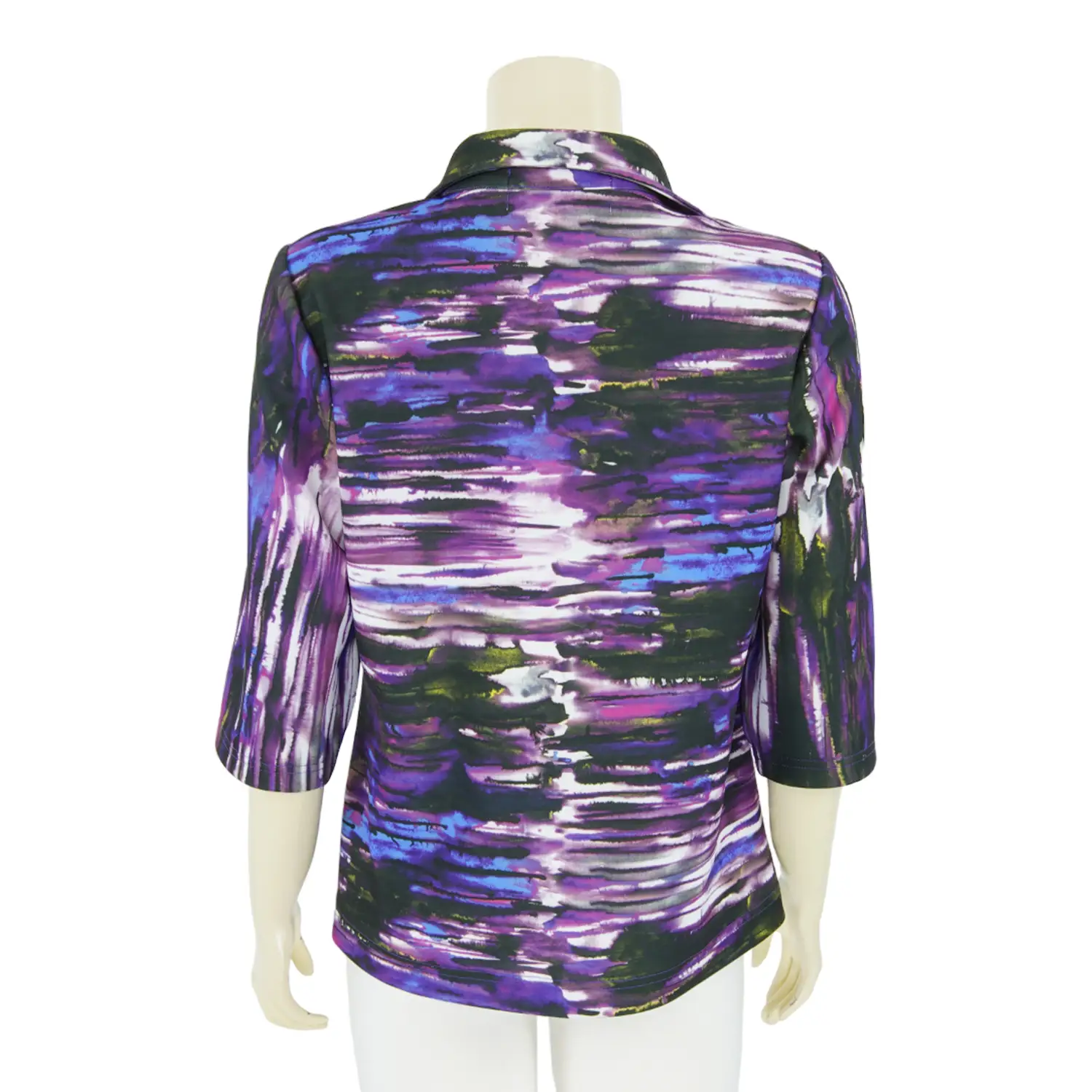 เสื้อเชิ้ต แขน 3 ส่วน ผ้าคูชั่นปริ้นท์ - Image 3