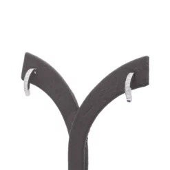 ต่างหูทองขาว14K ประดับเพชร ดีไซน์ Ear Joy - Image 2