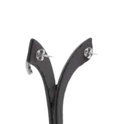 ต่างหูทองขาว14K ประดับเพชร ดีไซน์ Ear Joy - Image 3
