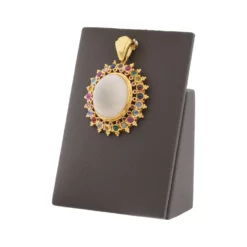 จี้เงิน925 ชุบทอง24K ประดับโอปอและ อัญมณีหลากชนิด - Image 3