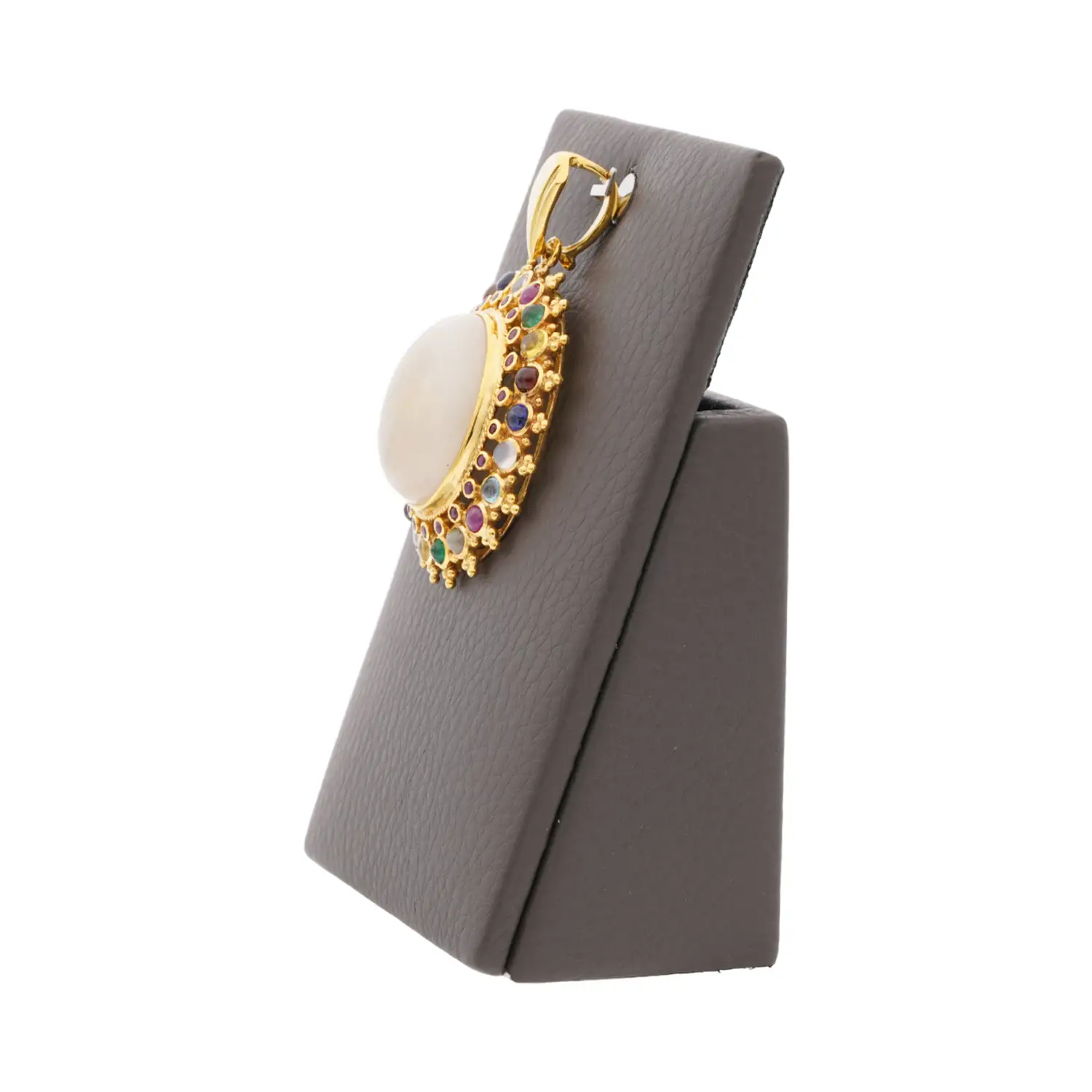 จี้เงิน925 ชุบทอง24K ประดับโอปอและ อัญมณีหลากชนิด - Image 4