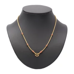 สร้อยคอเงิน925 ชุบทอง24K ลายสี่เสา - Image 2